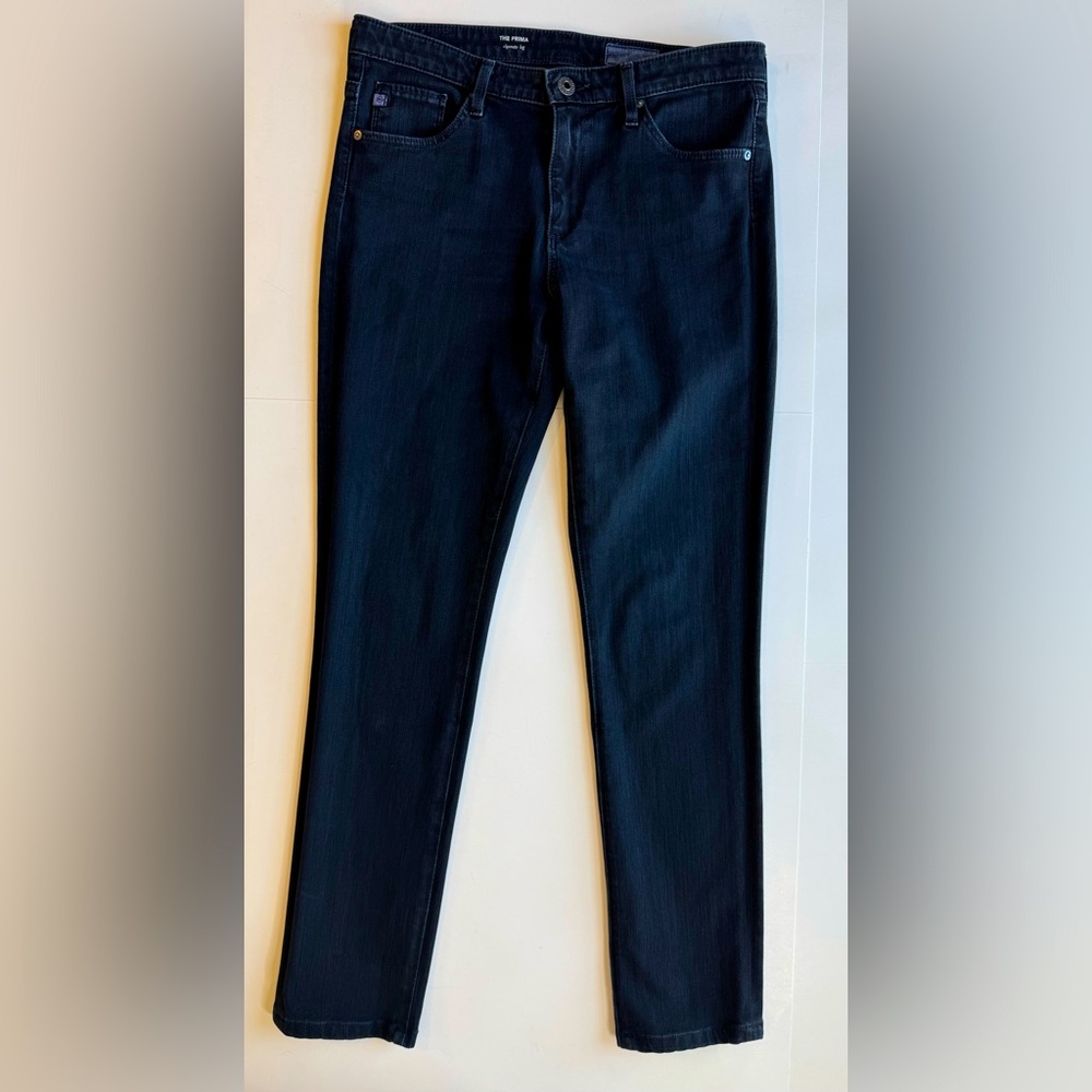 AG Adriano Goldschmied Prima Cigarette Leg Jeans Sulfur Deep Navy Size 27R - Picture 13 of 17
